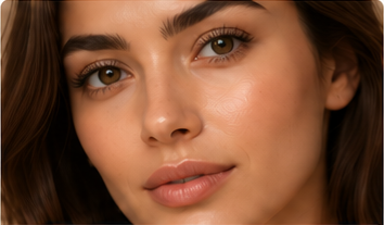 Rostro con piel uniforme y luminosa